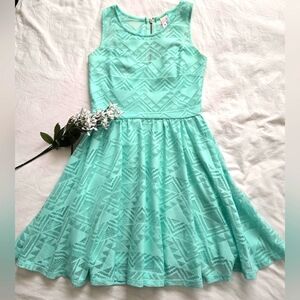 Light Teal Green Sleeveless Short  Party Dress Size XS
